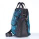 Молодіжна сумка-рюкзак з тканини Dolly 370 чорна з блакитним