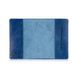 Шкіряна обкладинка на паспорт HiArt PC-01 Buta Art блакитний Блакитний