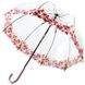 Женский механический зонт-трость Fulton Birdcage-2 L042 Crimson Floret (Багровый Цветочек)