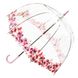 Женский механический зонт-трость Fulton Birdcage-2 L042 Crimson Floret (Багровый Цветочек)