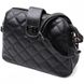 Молодіжна жіноча шкіряна сумка через плече Vintage 22415, Чорний