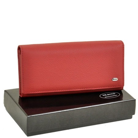 Шкіряний гаманець Classik DR. BOND W1-V-2 red купити недорого в Ти Купи