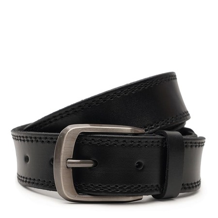 Мужской кожаный ремень Borsa Leather V1125FX02-black купить недорого в Ты Купи