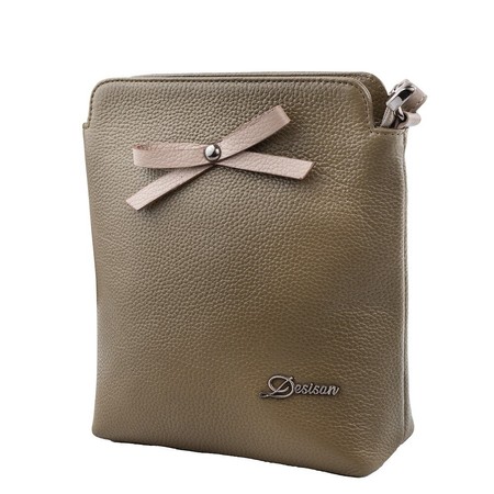 Жіноча шкіряна сумка DESISAN shi1513-green купити недорого в Ти Купи