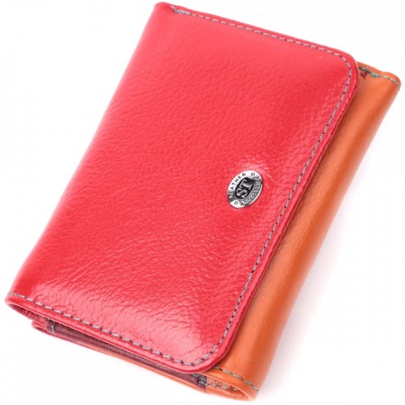 Женский комбинированный кожаный кошелек ST Leather 22498 купить недорого в Ты Купи