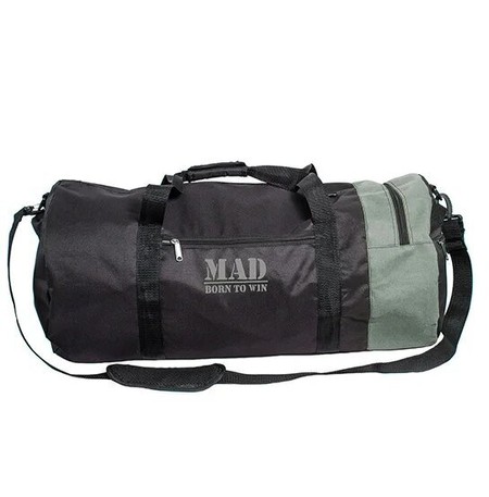Спортивная сумка-тубус черный с зеленым MAD XXL 50L купить недорого в Ты Купи