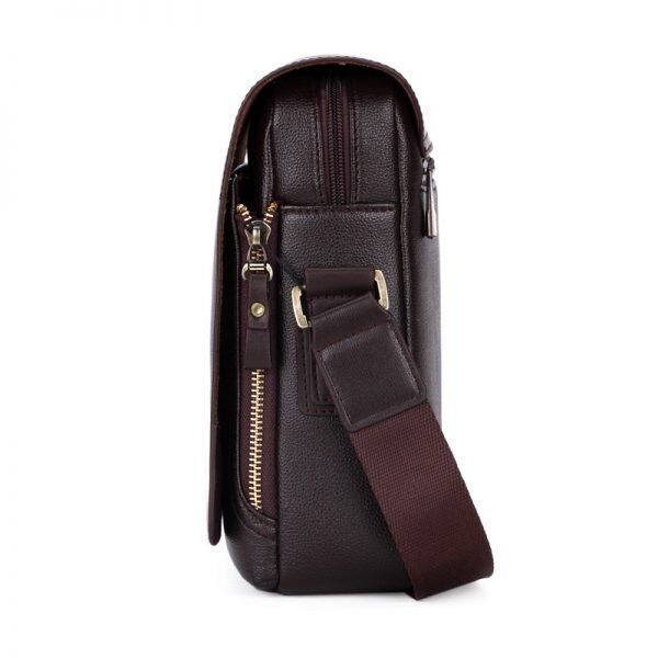 Чоловіча сумка POLO VICUNA (8802-2-BR) темно-коричнева купити недорого в Ти Купи
