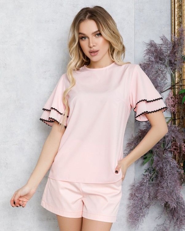 Блузы ISSA PLUS SA-180 S розовый купить недорого в Ты Купи