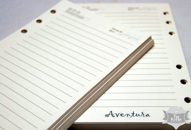 стандартный блок на 160 страниц белая бумага - Блокнот с кожаной обложкой Aventura AVN-03-RR темно-розовый купить недорого в Ты Купи