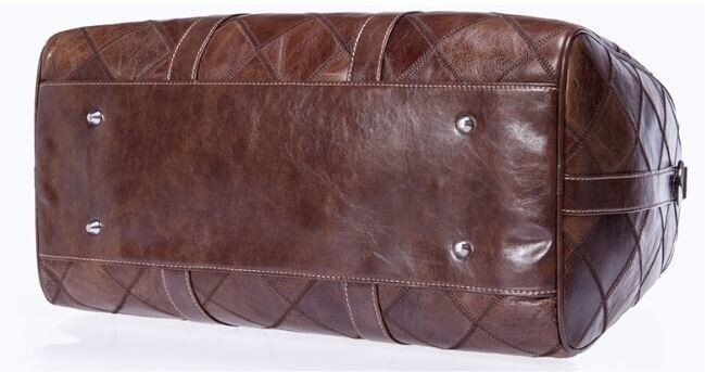 Дорожная кожаная сумка Vintage 14752 Коричневый купить недорого в Ты Купи
