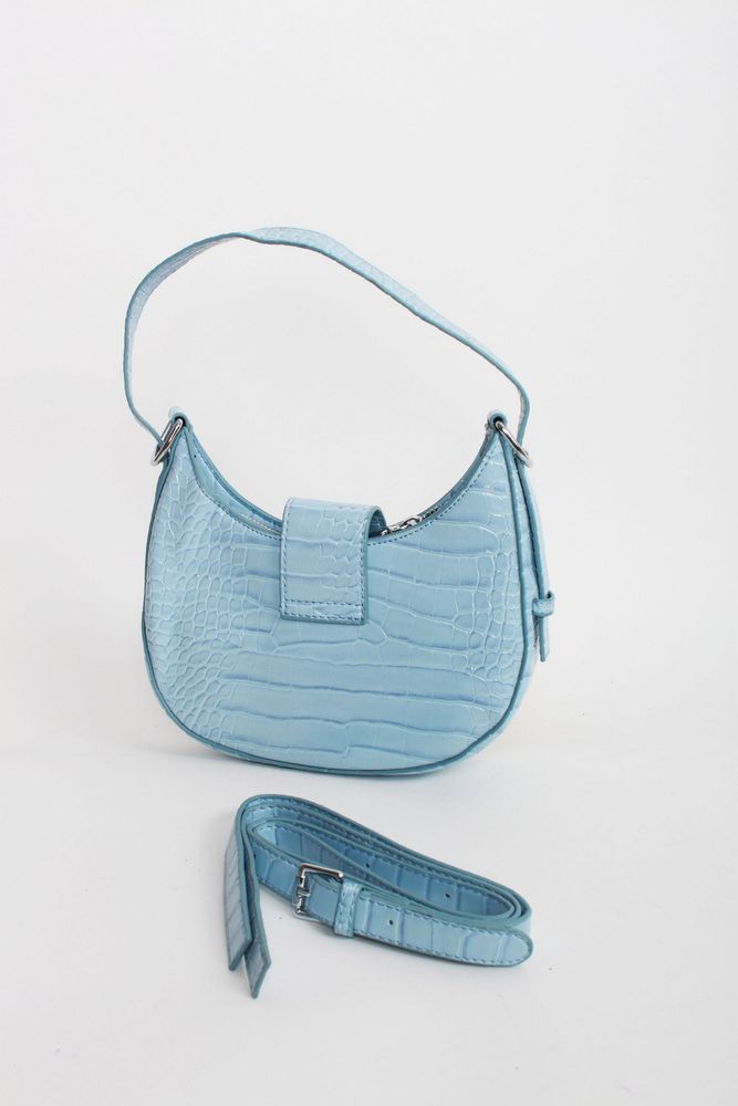Женская модная голубая сумка из экокожи FAMO Дженника 1137 купить недорого в Ты Купи