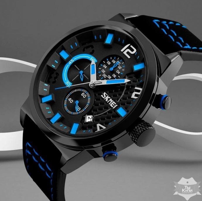 Чоловічий наручний спортивний годинник Skmei Premium (1060) купити недорого в Ти Купи