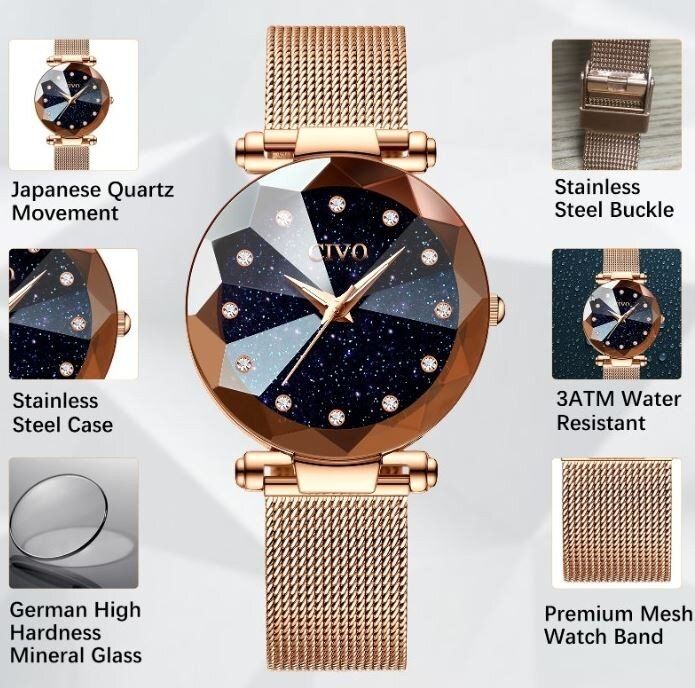 Женские часы CIVO IDEAL (7753) купить недорого в Ты Купи