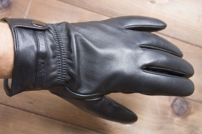 Мужские сенсорные кожаные перчатки Shust Gloves 936s1 купить недорого в Ты Купи