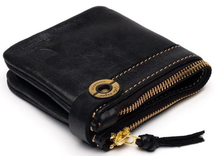Жіночий гаманець ручної роботи Gato Negro Espacio чорний купити недорого в Ти Купи