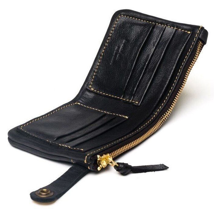 Жіночий гаманець ручної роботи Gato Negro Espacio чорний купити недорого в Ти Купи