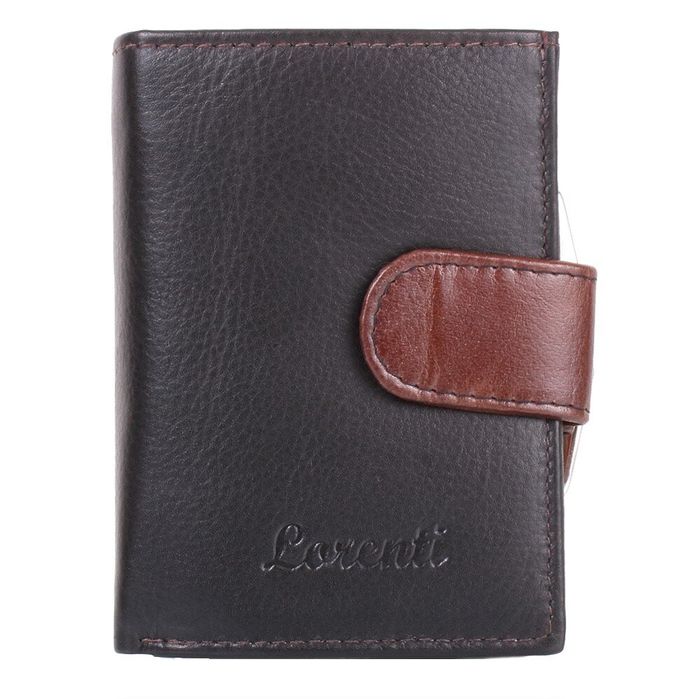 Кожаный кошелек LORENTI dnklt-01-bcf-brown купить недорого в Ты Купи