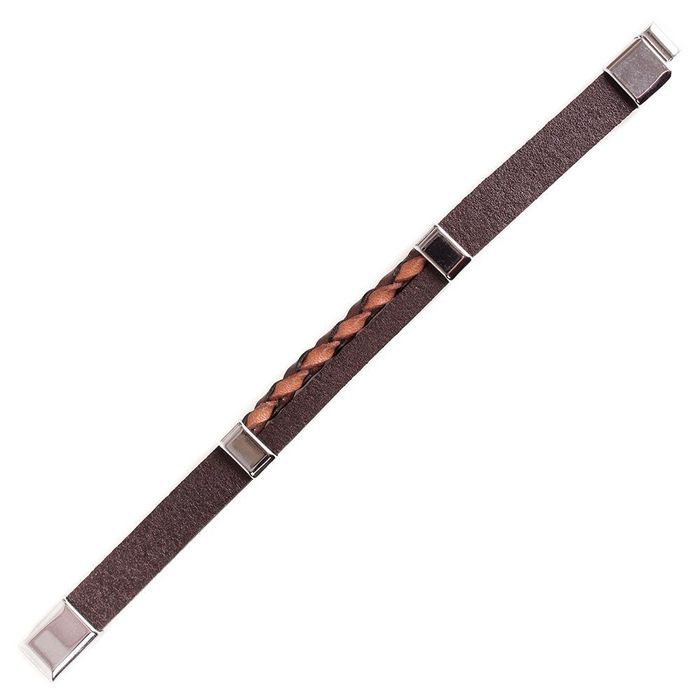 Шкіряний коричневий жіночий браслет DERI BILEKLIK sh10048-2 купити недорого в Ти Купи
