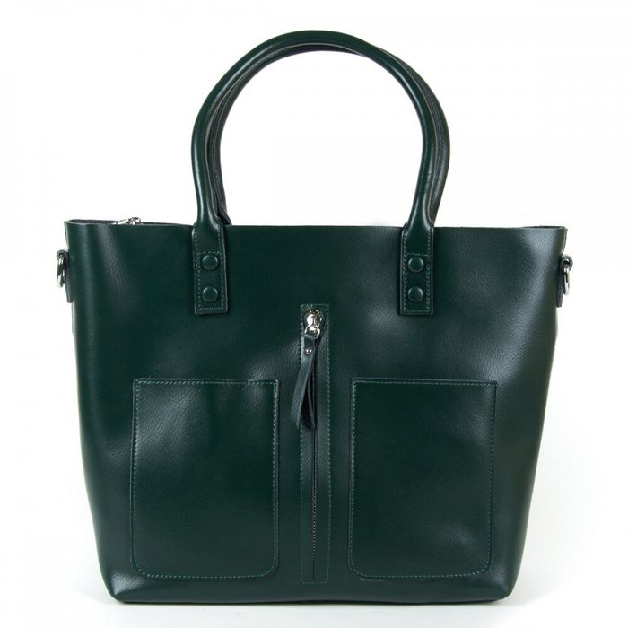 Женская зеленая кожаная сумка ALEX RAI 9-01 8776 dark-green купить недорого в Ты Купи