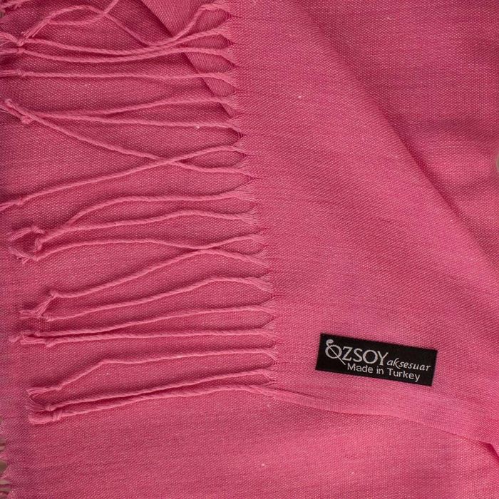 Женский двухсторонний хлопковый розовый палантин OZSOY AKSESUAR купить недорого в Ты Купи