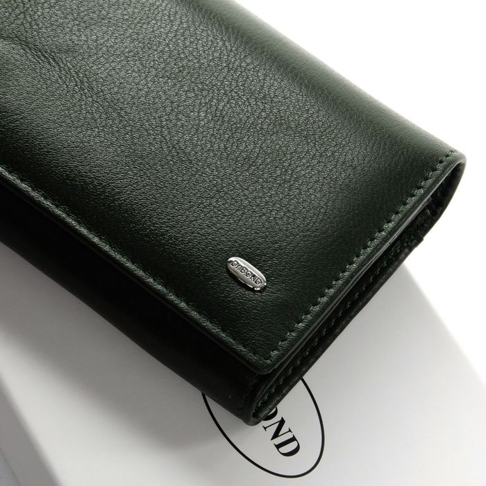 Шкіряний жіночий гаманець Classik DR. BOND W1-V-2 green купити недорого в Ти Купи