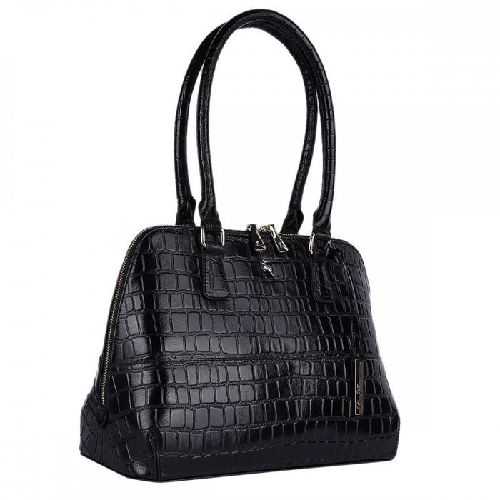 Женская кожаная сумка Ashwood C53 Black (Черный) купить недорого в Ты Купи