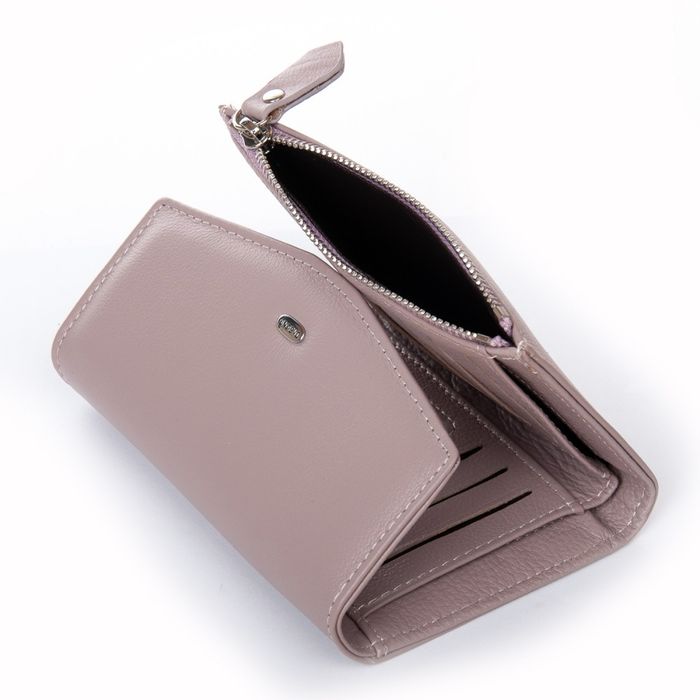 Женский кожаный кошелек Classik DR. BOND WN-23-18 pink-purple купить недорого в Ты Купи