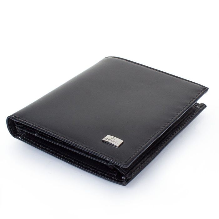 Мужской кожаный черный бумажник DESISAN SHI112-1-2GL купить недорого в Ты Купи