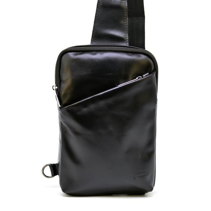 Мужская кожаная сумка-слинг TARWA GA-0204-3md купить недорого в Ты Купи