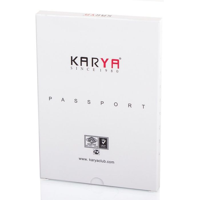 Чорна чоловіча обкладинка для паспорта зі шкіри Karya SHI092-076 купити недорого в Ти Купи