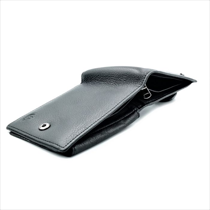 Чоловічий шкіряний гаманець Weatro 12 х 9 х 2,5 см Чорний wtro-nw-163-ND16A-04 купить недорого в Ты Купи