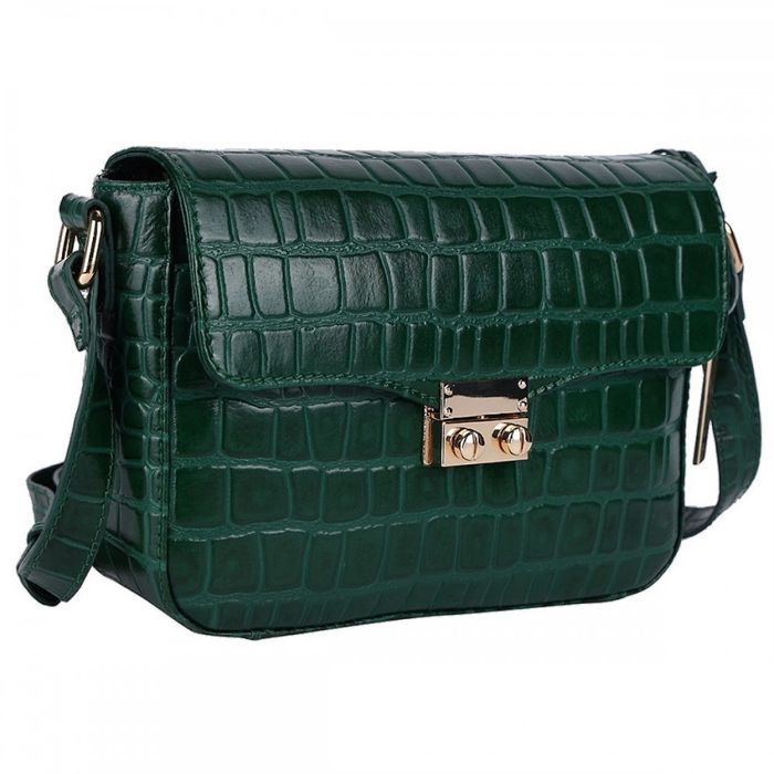 Женская кожаная сумка Ashwood C50 Green (Зеленый) купить недорого в Ты Купи