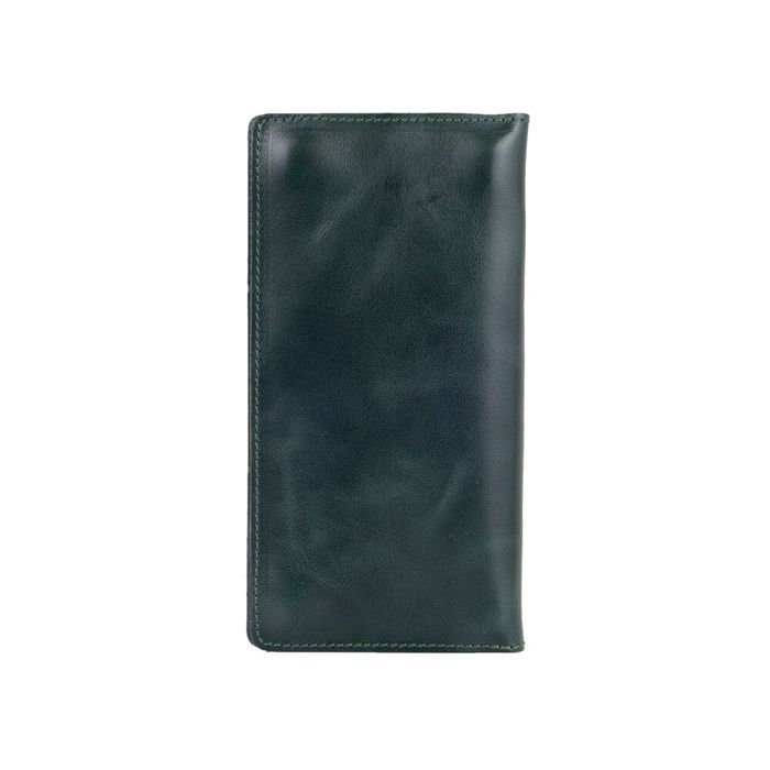 Кожаный бумажник Hi Art Mehendi Classic WP-02-C19-5406-T006 Зелёный купить недорого в Ты Купи