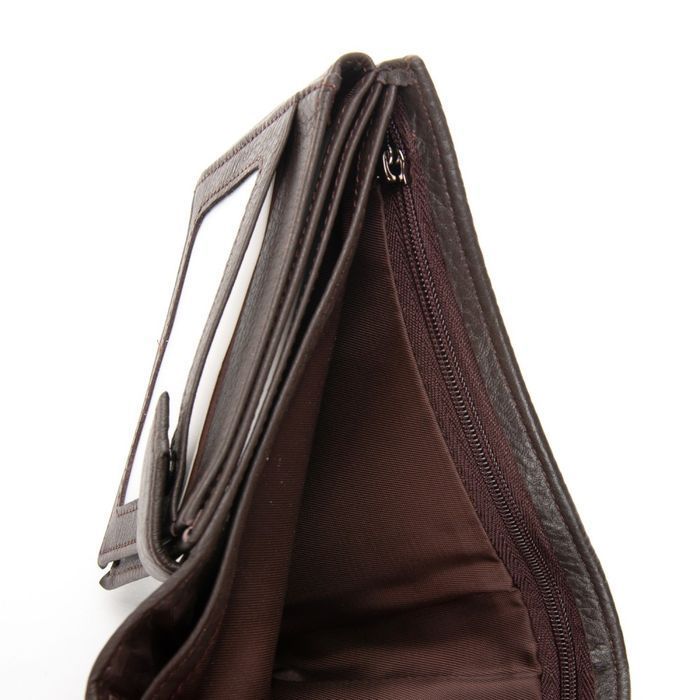 Чоловічий шкіряний гаманець BE BRETTON 208-3204 brown купити недорого в Ти Купи