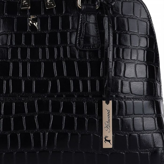 Жіноча шкіряна сумка Ashwood C53 Чорний (чорний) купити недорого в Ти Купи