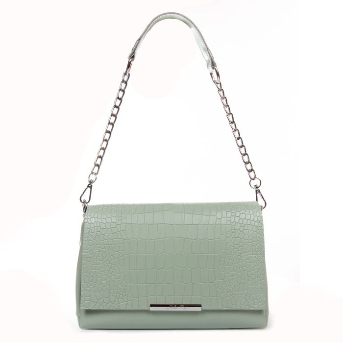 Женская кожаная сумка классическая ALEX RAI 9717 blue-green купить недорого в Ты Купи