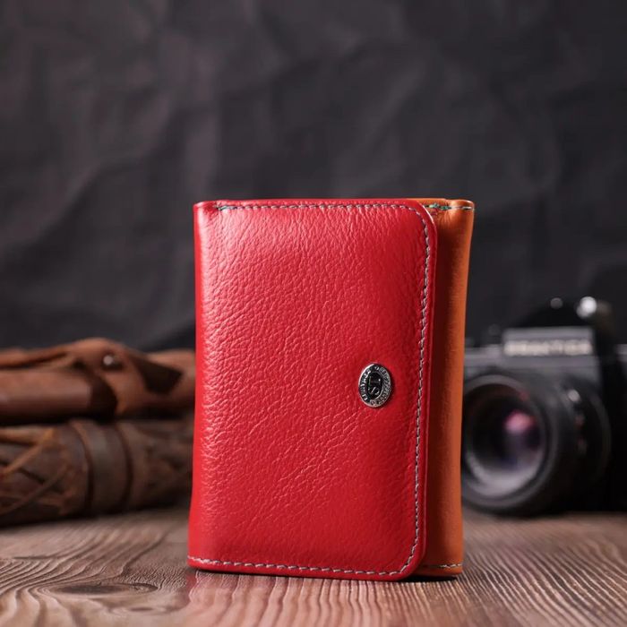 Женский комбинированный кожаный кошелек ST Leather 22498 купить недорого в Ты Купи