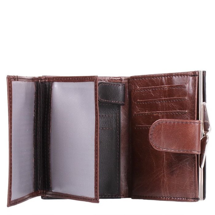 Кожаный кошелек LORENTI dnklt-01-bcf-brown купить недорого в Ты Купи