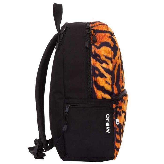 Рюкзак MOJO "Tiger" цвет черный с оранжевым (KZ9984048) купити недорого в Ти Купи