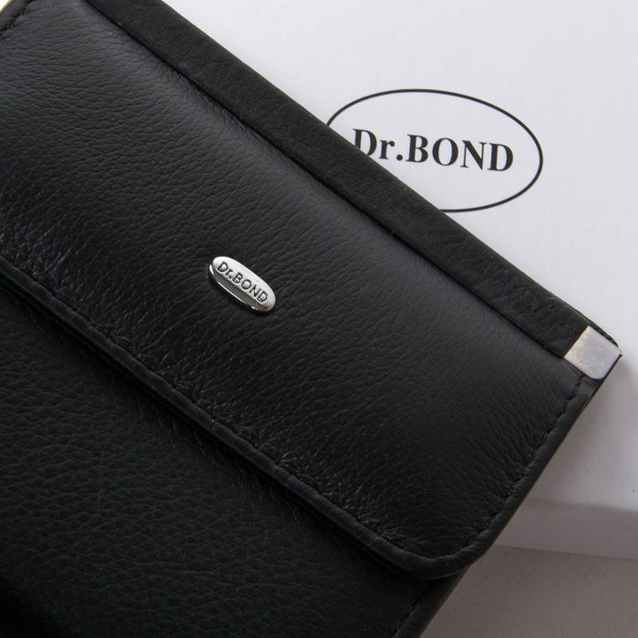 Жіночий шкіряний гаманець Classik DR. BOND WN-3 black купити недорого в Ти Купи