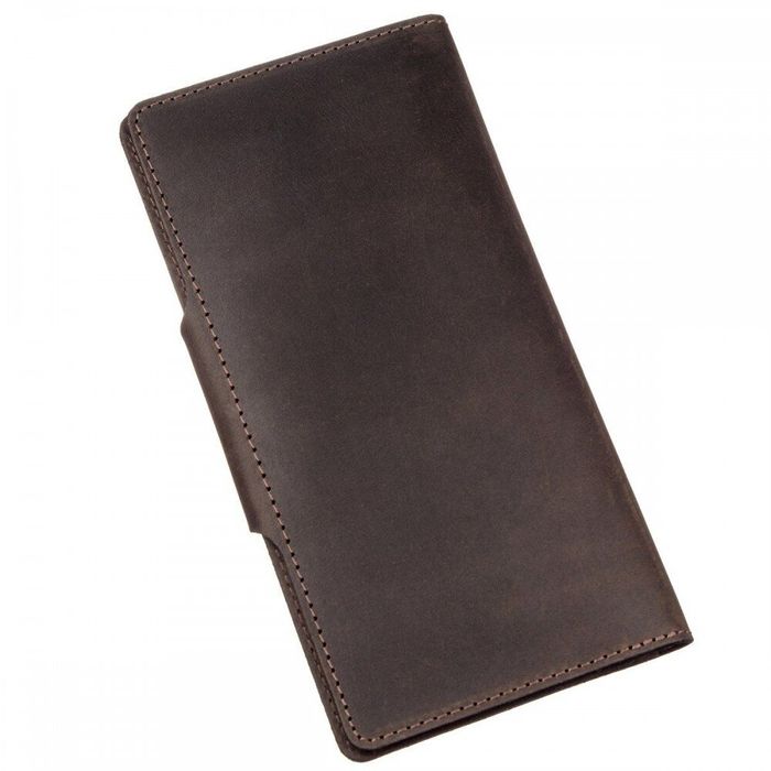 Мужской кожаный кошелёк SHVIGEL 16169 Темно-коричневый купить недорого в Ты Купи