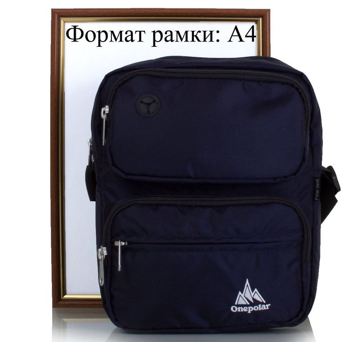 Мужская сумка через плечо ONEPOLAR W5630-navy купить недорого в Ты Купи