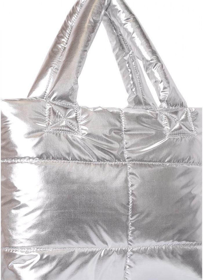 Дута жіноча сумочка Poolparty fluffy-silver купити недорого в Ти Купи