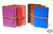 стандартный блок на 160 страниц белая бумага - Блокнот с кожаной обложкой Aventura AVN-03-RR темно-розовый