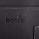 Чоловіча чорна практична сумка-планшет з якісного шкірозамінника BONIS