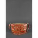 Кожаная плетеная женская сумка BlankNote Пазл Krast S Светло-Коричневая (BN-BAG-31-k)