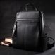 Молодіжна жіноча шкіряна сумка-рюкзак Vintage 22314, Чорний