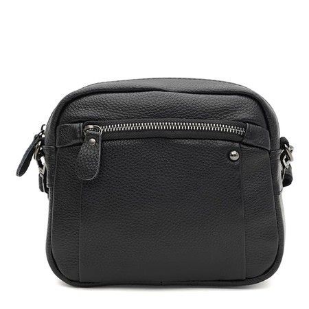 Женская кожаная сумка Borsa Leather K12003bl-black купить недорого в Ты Купи