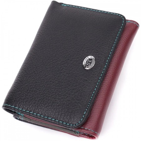 Женский комбинированный кожаный кошелек ST Leather 22497 купить недорого в Ты Купи