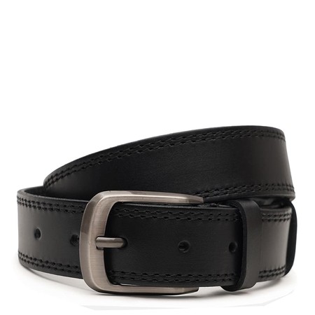 Мужской кожаный ремень Borsa Leather V1115FX02-black купить недорого в Ты Купи